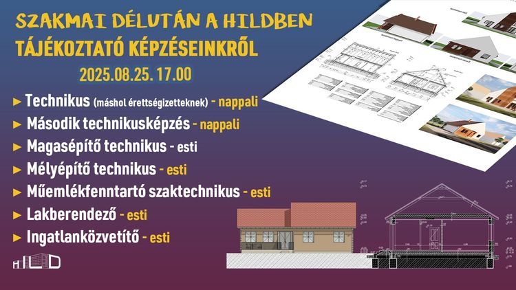 Szakmai délután a Hildben - képzési tájékoztató